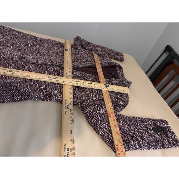 Talbots Women Mélange HERRINGBONE 4P Tweed Blazer Long Sleeve Lapel Notch Collar - Picture 13 of 14